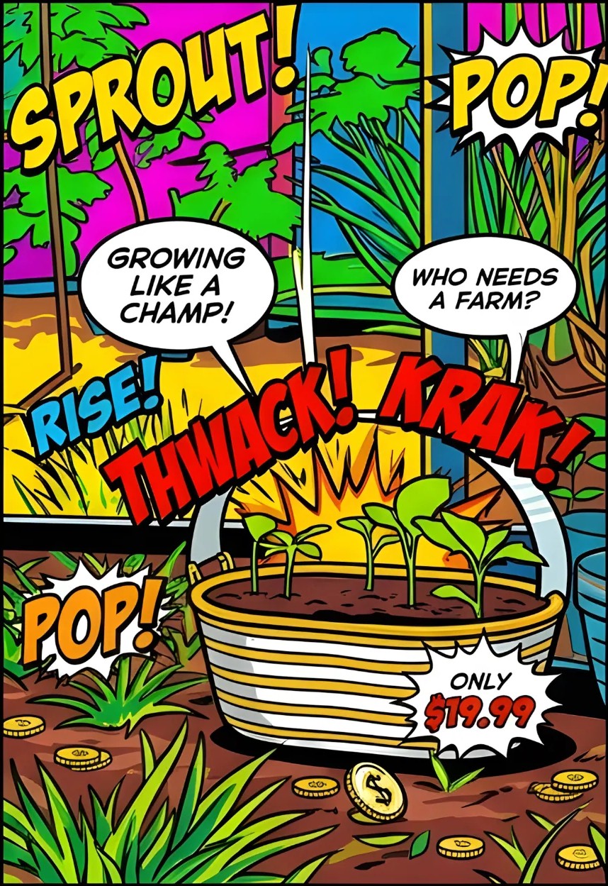 Pop! Sprout! Rise! — The Incredible Urban Micro-Farm